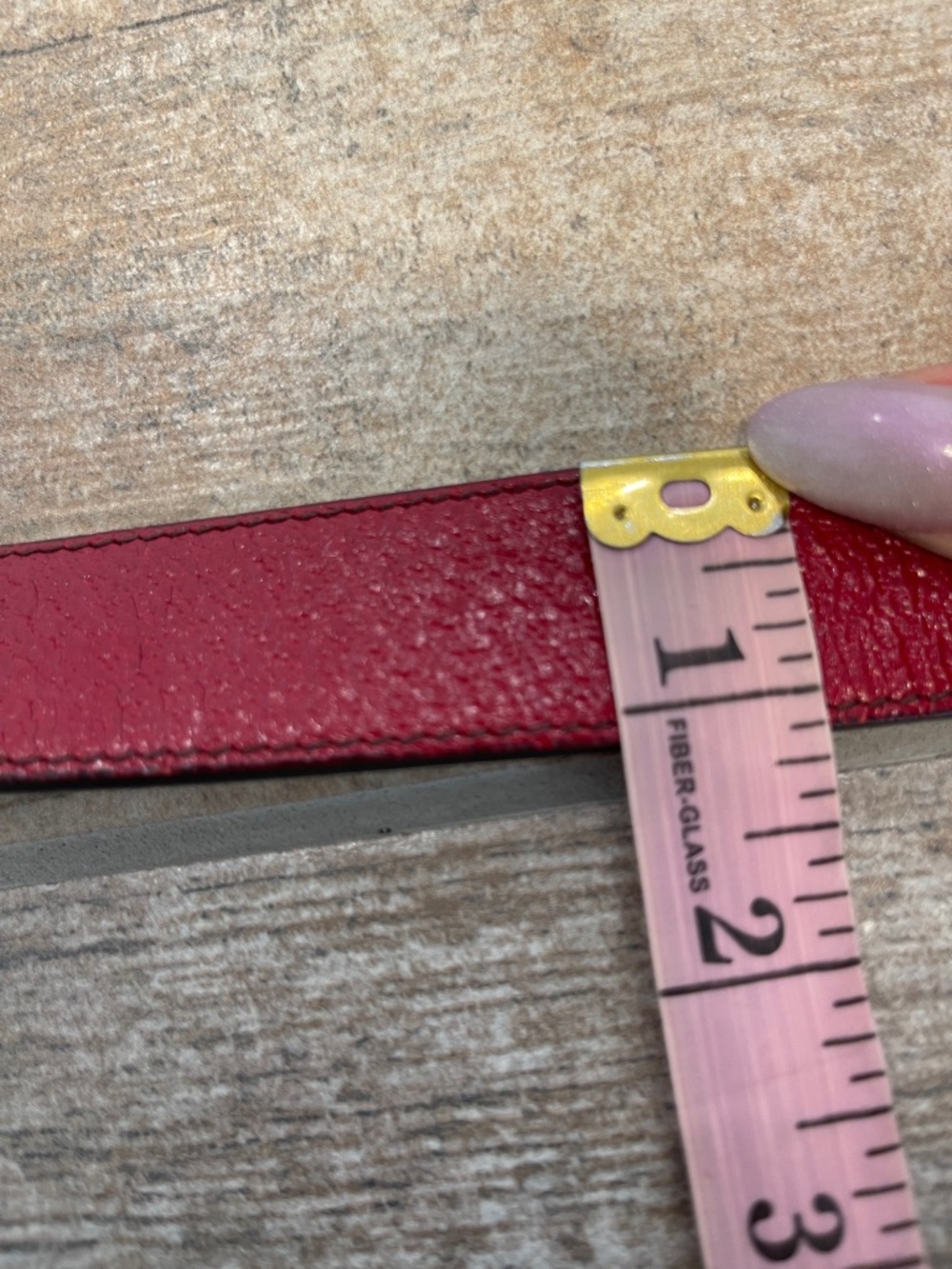 Prada Red Leather Belt with Buckle Small - Picture 9 of 9